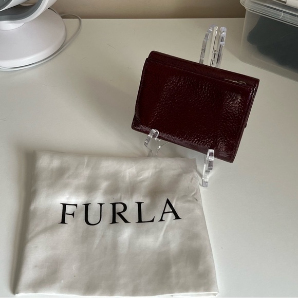 Furla Burgundy Leather Wallet NWOT - Picture 6 of 7